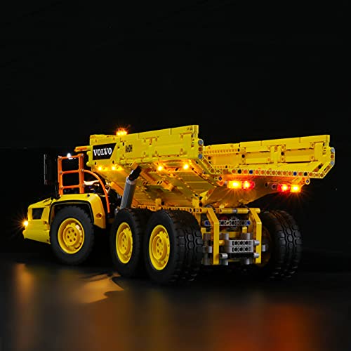 Kit De Iluminación Led para Lego Technic 6X6 Volvo Articulated Hauler, Compatible con Ladrillos De Construcción Lego Modelo 42114(NO Incluido En El Modelo)