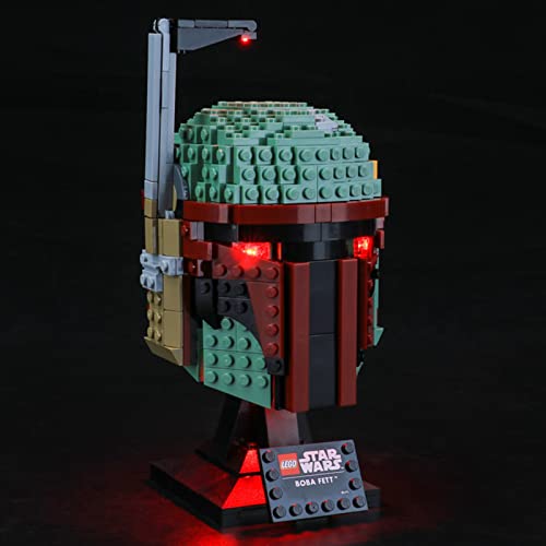 Kit De Luz LED para Lego Star Wars Casco De Boba Fett, No Incluye El Modelo Lego, Compatible con Ladrillos De Construcción Lego Modelo 75277