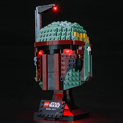 Kit De Luz LED para Lego Star Wars Casco De Boba Fett, No Incluye El Modelo Lego, Compatible con Ladrillos De Construcción Lego Modelo 75277