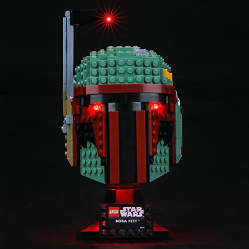 Kit De Luz LED para Lego Star Wars Casco De Boba Fett, No Incluye El Modelo Lego, Compatible con Ladrillos De Construcción Lego Modelo 75277