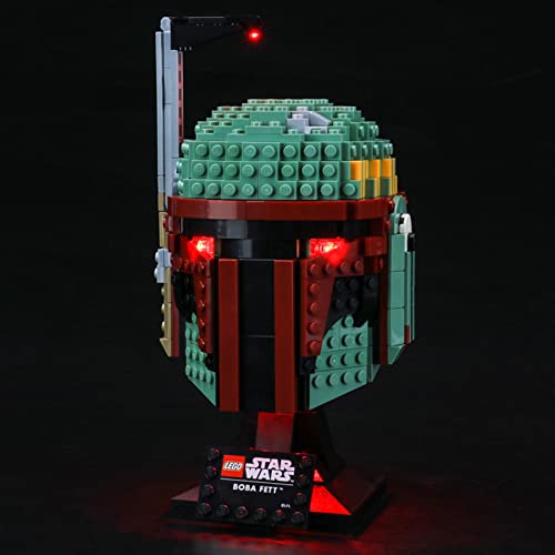 Kit De Luz LED para Lego Star Wars Casco De Boba Fett, No Incluye El Modelo Lego, Compatible con Ladrillos De Construcción Lego Modelo 75277