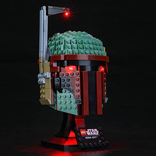 Kit De Luz LED para Lego Star Wars Casco De Boba Fett, No Incluye El Modelo Lego, Compatible con Ladrillos De Construcción Lego Modelo 75277