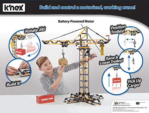 K'nex- Building Sets Controlled Crane Ages 9+ Juego de construcción, Multicolor (15213)