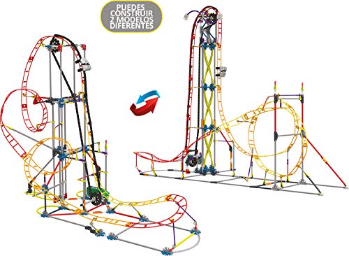 K'nex Cars Thrill Rides. Montaña Rusa Electric Inferno. Juego de Construcción con Motor.639 Piezas. A Partir de 9 años. (Ref. 41213) (Chicos