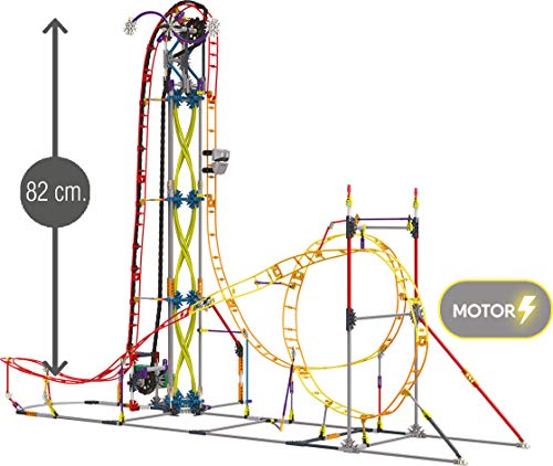 K'nex Cars Thrill Rides. Montaña Rusa Electric Inferno. Juego de Construcción con Motor.639 Piezas. A Partir de 9 años. (Ref. 41213) (Chicos