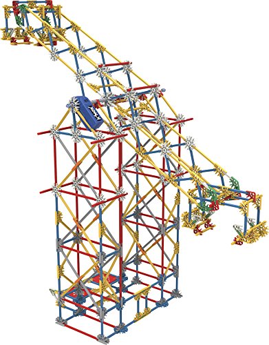 K'nex Thrill Rides. 3En1 Parque Atracciones: Noria + Sillas Voladoras + Péndulo. Juego de Construcción con Motor. Knex 3 en 1 744 Piezas (Fábrica de Juguetes 41230)