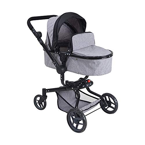 KNORRTOYS.COM 90987 Boonk - Cochecito para muñecas, Color Gris