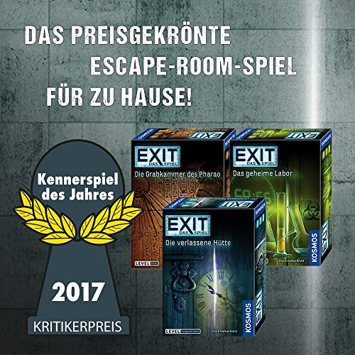 KOSMOS 694227 Exit Das Game, El Museo Misterioso Nivel: Principiante, Escape Room, para 1 a 4 Jugadores a Partir de 10 años, Juego único para Eventos para Adultos y niños.