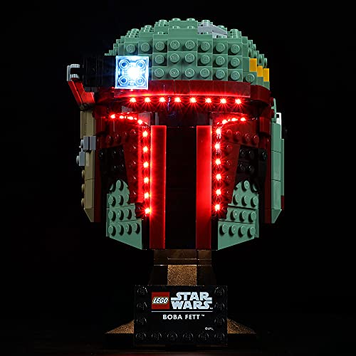 Kyglaring Juego de luces para Lego 75277 Star Wars Boba Fett Casco, kit de luz LED para Lego 75277 (solo luces incluidas)