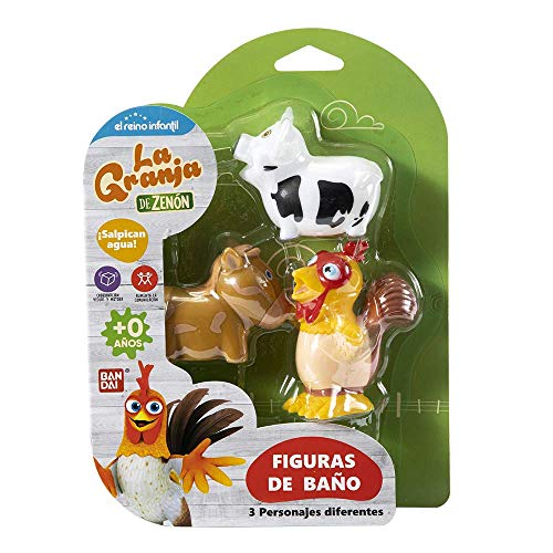 La Granja de Zenón Figuras de Baño, Multicolor (Bandai TO84100)