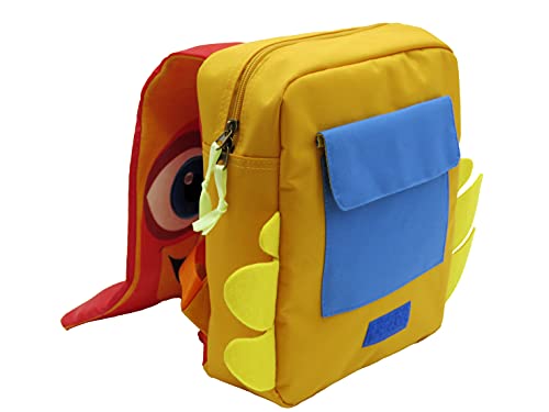 La Granja de Zenón, Mochila Prescolar Infantil La Granja de Zenón con Personaje Bartolito de Color Naranja (CyP Brands)