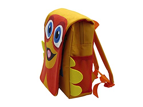 La Granja de Zenón, Mochila Prescolar Infantil La Granja de Zenón con Personaje Bartolito de Color Naranja (CyP Brands)