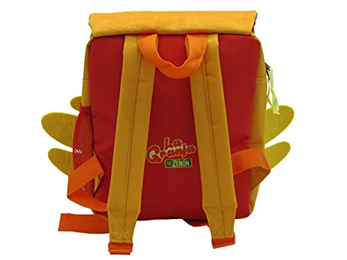 La Granja de Zenón, Mochila Prescolar Infantil La Granja de Zenón con Personaje Bartolito de Color Naranja (CyP Brands)