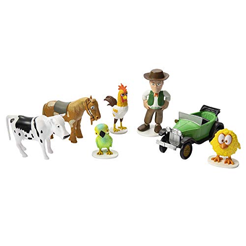 La Granja de Zenón - Pack Amigos La Granja de Zenón (LU82500) + Granja de Zenón - Peluche Musical Gallo Bartolito (Bandai 80011)