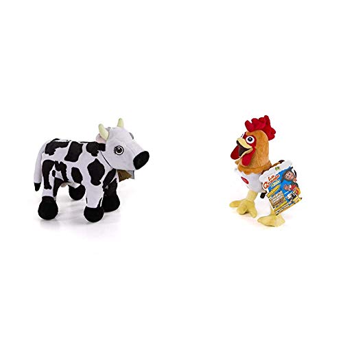 La Granja de Zenón - Peluche Musical Vaca Lola (Bandai, 80014) + Granja de Zenón - Peluche Musical Gallo Bartolito (Bandai 80011)