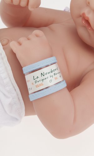 La Newborn Boutique - Realistic 14" Anatomically Correct Real Boy Baby Doll - All Vinyl First Tear Designed by Berenguer - Made in Spain