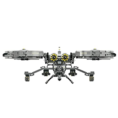 LAKA Helicóptero Technic Combat Modular 1093Pcs Sci-Fi Series Attack Helicopter Bricks juguete regalo con soporte de pantalla compatible con Lego Technic