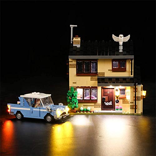 LAKIOMZ Leic Kit de iluminación LED para decoración de bloques de construcción para Harry Potter 4 Privet Drive compatible con Lego 75968