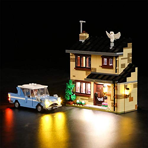 LAKIOMZ Leic Kit de iluminación LED para decoración de bloques de construcción para Harry Potter 4 Privet Drive compatible con Lego 75968