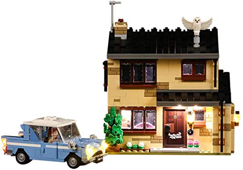 LAKIOMZ Leic Kit de iluminación LED para decoración de bloques de construcción para Harry Potter 4 Privet Drive compatible con Lego 75968