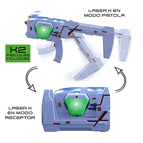 Laser X- Pistola láser Doble 2019, Color Set, única (Cife Spain 41938)