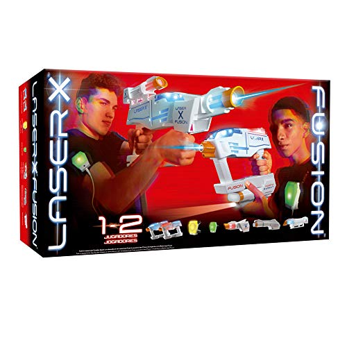 Laser X- Pistola LÁSER Doble LÍNEA ROJA con Accesorios, Multicolor, Talla Única (Cife Spain 41865)