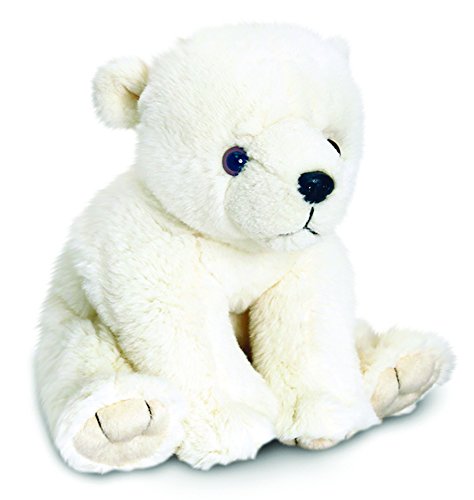 Lashuma Keel Toys - Oso polar de peluche blanco, 25 cm