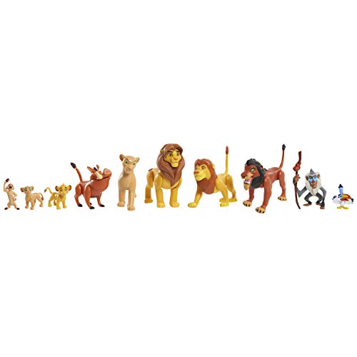 Le Rey Leion, - Juego de 10 Figuras con Simba, Nala, Pumbaa, Timon, Rafiki, Zazu, Mufasa, Scar, Hyena, Vulture, Juguete para niños a Partir de 3 años, LNN08