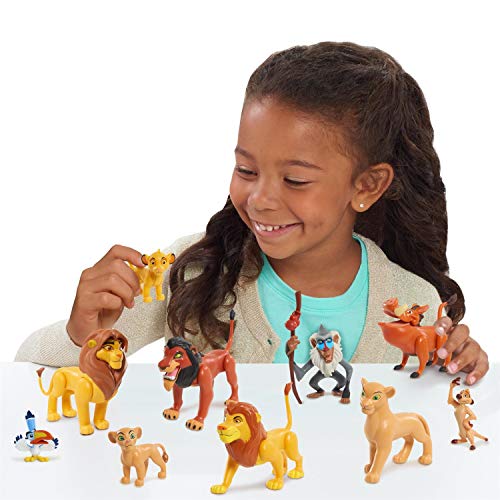 Le Rey Leion, - Juego de 10 Figuras con Simba, Nala, Pumbaa, Timon, Rafiki, Zazu, Mufasa, Scar, Hyena, Vulture, Juguete para niños a Partir de 3 años, LNN08