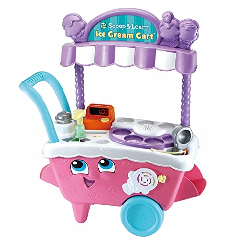 LeapFrog- Scoop & Learn - Carrito de Helado, Color Rosa (Vtech Electronics 600753)