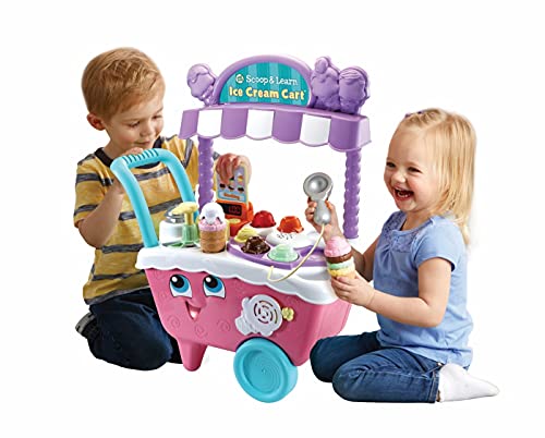 LeapFrog- Scoop & Learn - Carrito de Helado, Color Rosa (Vtech Electronics 600753)