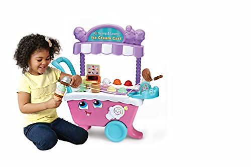 LeapFrog- Scoop & Learn - Carrito de Helado, Color Rosa (Vtech Electronics 600753)