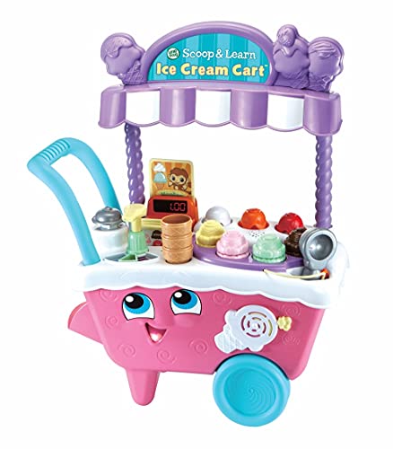 LeapFrog- Scoop & Learn - Carrito de Helado, Color Rosa (Vtech Electronics 600753)