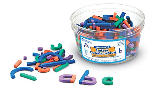 Learning Resources- Construcción de Letras magnéticas, Color (LER8551)