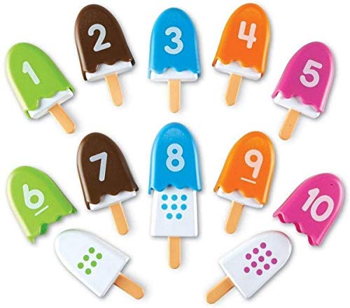 Learning Resources- Polos de números Number Pops de Smart Snacks, Color (LER7344)