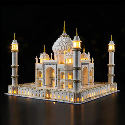 LED Light Kit para El Taj Mahal Building Blocks Modelo Compatible con Lego Creator Arquitectura Serie 10189/10256/17001/17008 Juguetes Juego De Luces (No Incluir Modelo)