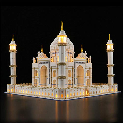 LED Light Kit para El Taj Mahal Building Blocks Modelo Compatible con Lego Creator Arquitectura Serie 10189/10256/17001/17008 Juguetes Juego De Luces (No Incluir Modelo)