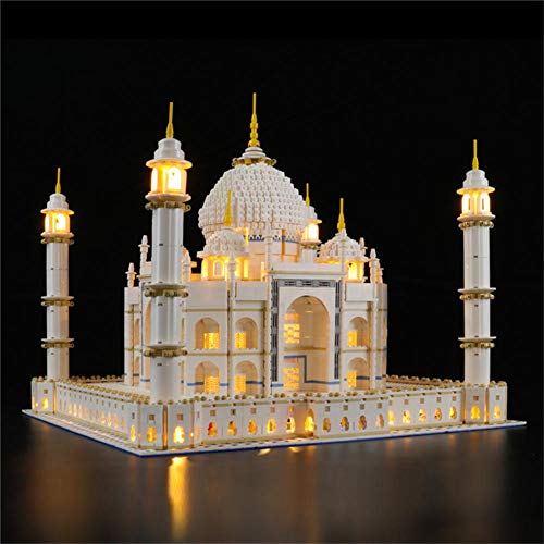 LED Light Kit para El Taj Mahal Building Blocks Modelo Compatible con Lego Creator Arquitectura Serie 10189/10256/17001/17008 Juguetes Juego De Luces (No Incluir Modelo)