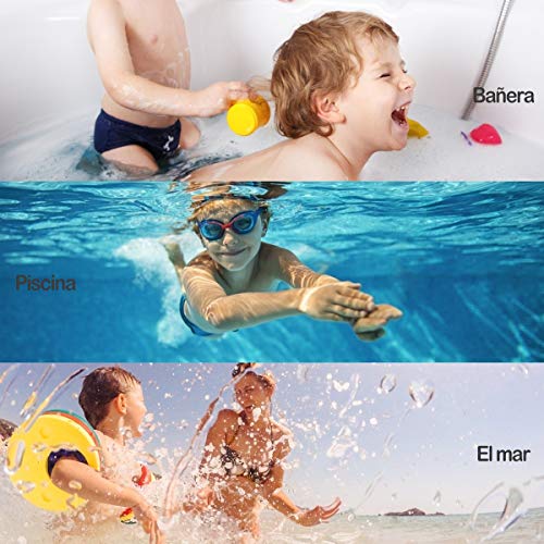 LEEHUR Juguete de Buceo Juguete de Piscina para Niños, Juguete Acuático de Natación, Conjuntos de Juegos de Agua con Bolsa de Cuerdas, Juguete Aventura Subacuática para Verano Divertido - 25 Pcs