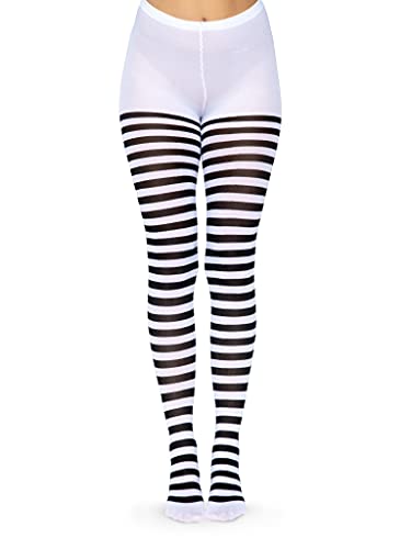 Leg Avenue- Mujer, Color blanco y negro, Talla Plus (EUR 42-46) (7100Q07007)