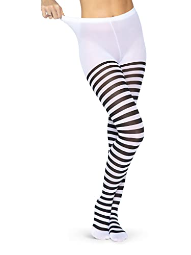 Leg Avenue- Mujer, Color blanco y negro, Talla Plus (EUR 42-46) (7100Q07007)