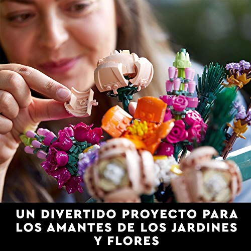 LEGO 10280 Creator Expert Botanical Ramo de Flores Set de Construcción Manualidades para Adultos Colección Botánica