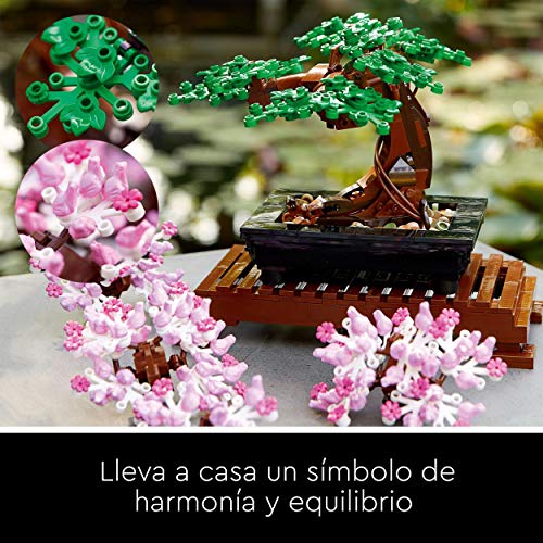 LEGO 10281 Creator Expert Botanical Bonsái Set de Construcción Manualidades para Adultos Colección Botánica