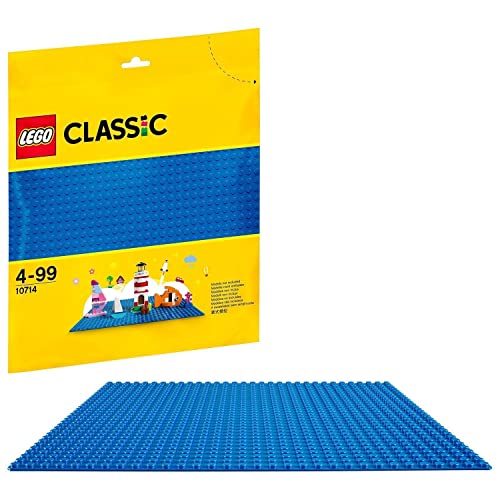 LEGO 10714 Classic Base Azul, Juego de Construcción para Niños y Niñas +4 años