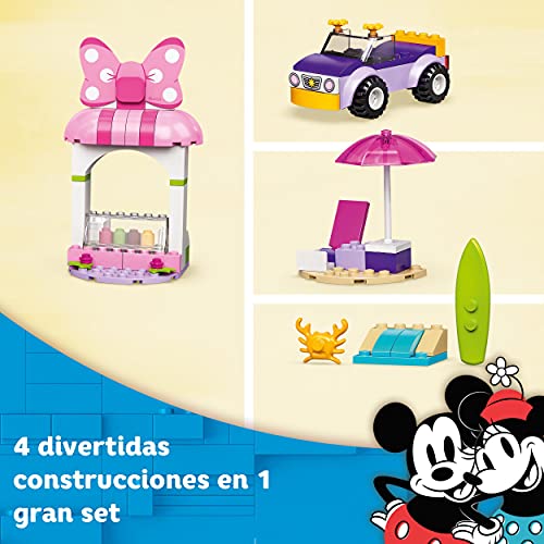 LEGO 10773 Mickey and Friends Heladería de Minnie Mouse Coche de Juguetes para Niños y Niñas +4 Años