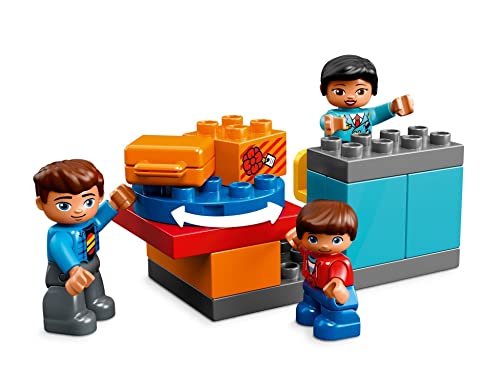 LEGO 10871 Duplo Town Aeropuerto, Juguete de Construcción para Niños y Niñas +2 años con 3 Mini Figuras