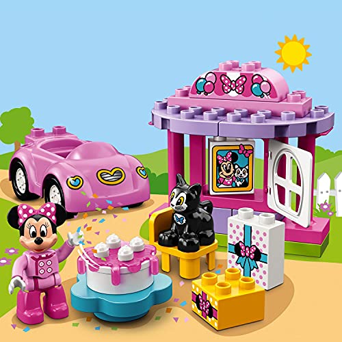 LEGO 10873 Duplo Disney Fiesta de cumpleaños de Minnie, Juguete de construcción con Mini Figura de Minnie Mouse y Coche, para Niños 2 - 5 años