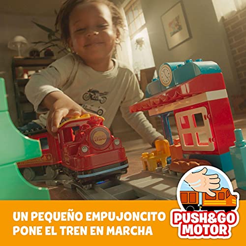 LEGO 10874 Duplo Town Tren de Vapor, Juguete de Construcción Educativo con Ladrillos para Niños y Niñas +2 años