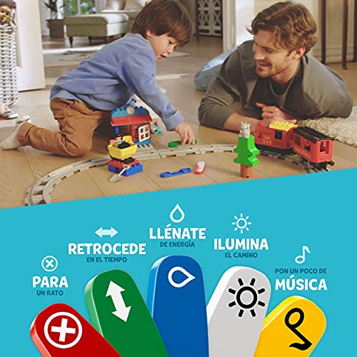 LEGO 10874 Duplo Town Tren de Vapor, Juguete de Construcción Educativo con Ladrillos para Niños y Niñas +2 años