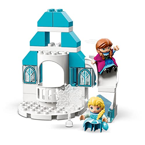 LEGO 10899 Duplo Princess Frozen: Castillo de Hielo, Juguete de Construcción para Niños y Niñas 2 años con Elsa, Anna Mini Muñecas y Olaf